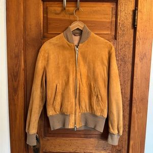 Golden Bear: Vintage suede bomber jacket